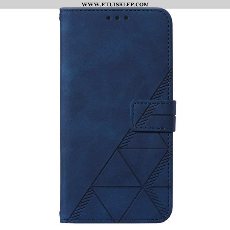 Etui Folio do Xiaomi 12 Lite Trójkąty Ze Smyczą